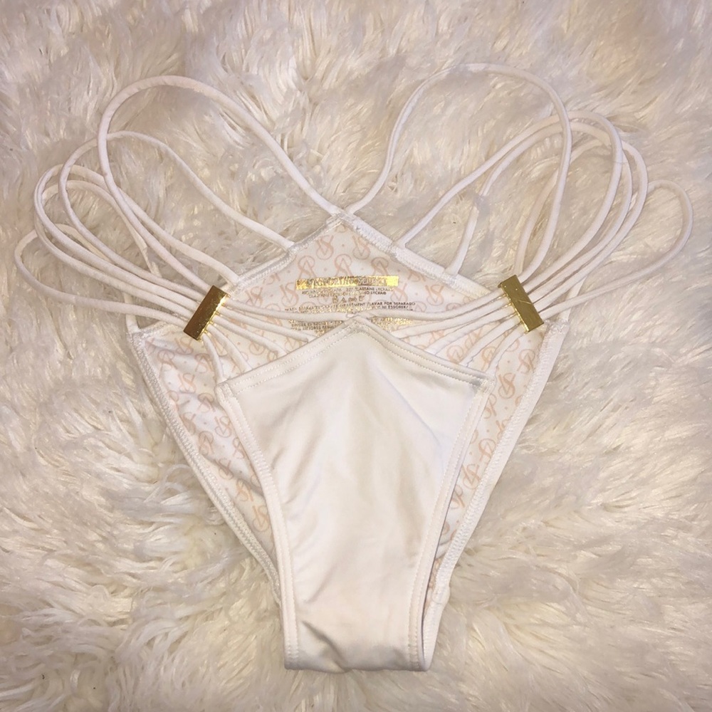 Victoria’s Secret Barely There White Bikini Bottom